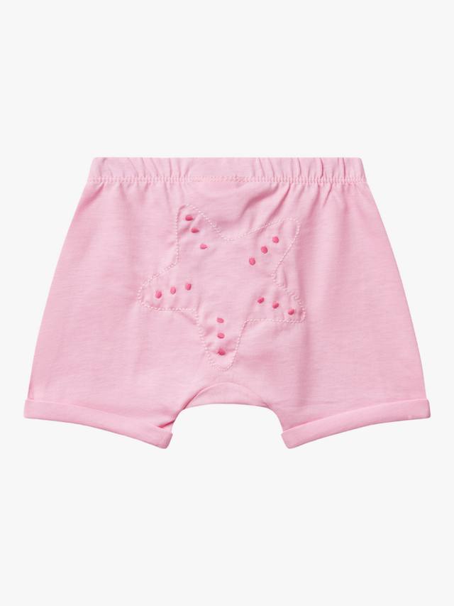 Детские шорты с вышивкой в виде звездочки Benetton, Pink — фото 2