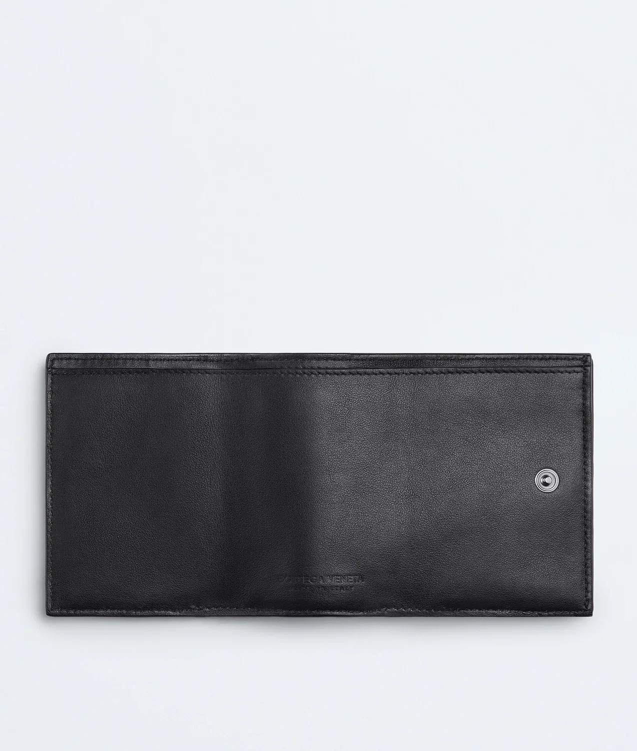 Intrecciato Tiny Tri-Fold Wallet BOTTEGA VENETA, черный — фото 2