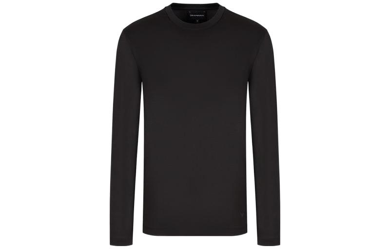 

Джемпер из смесового джерси Asv Lyocell EMPORIO ARMANI, черный