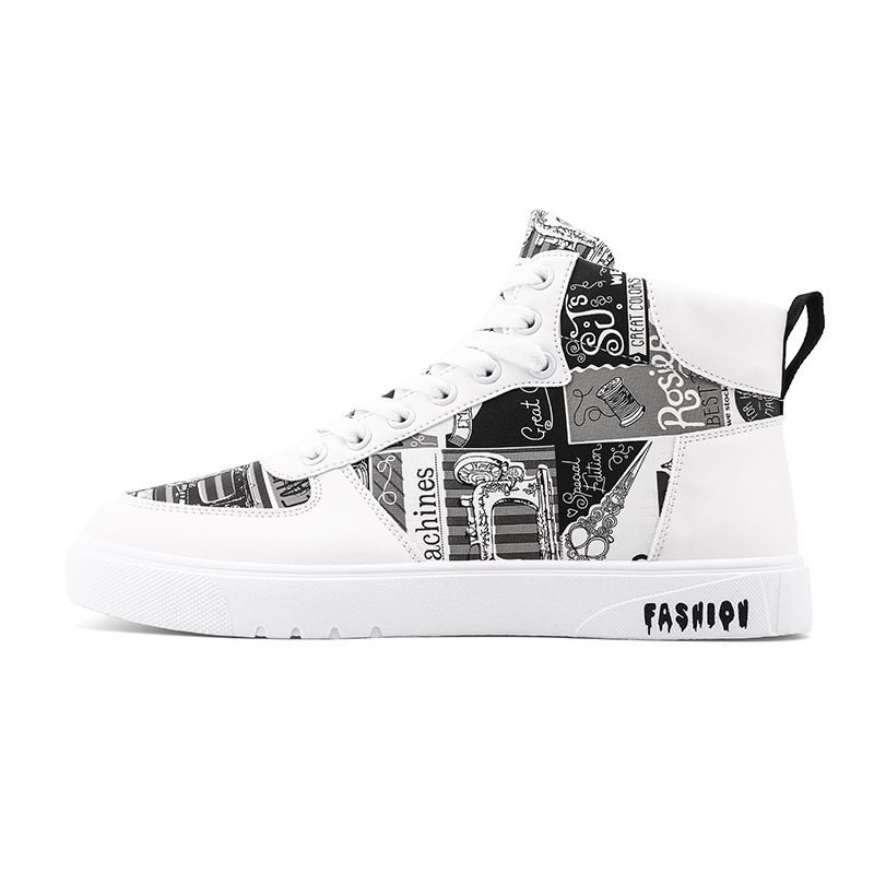 

Bull charm Мужские белые скейтерские кроссовки бело-черные, цвет White Black