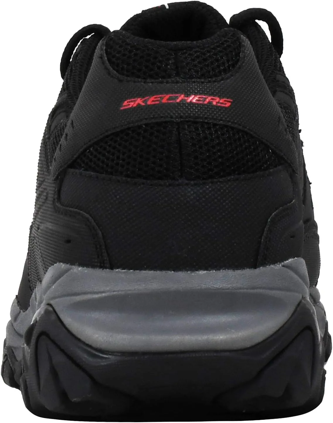 Мужские кроссовки Skechers Sport Afterburn Memory Foam Lace, черный/красный/серый — фото 3