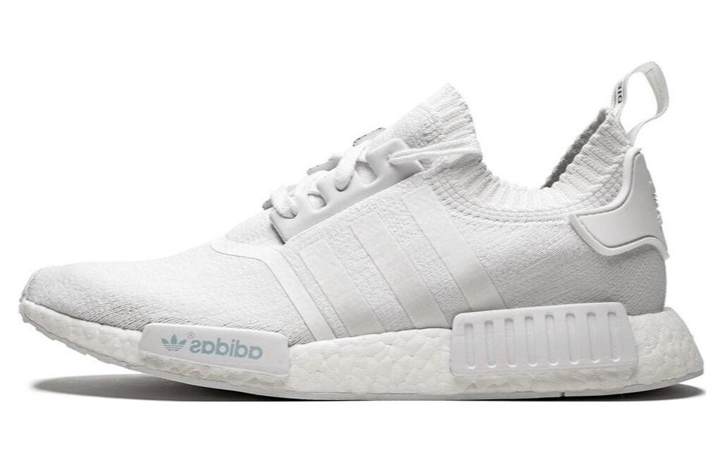 

Кроссовки Adidas Originals Nmd R1 Primeknit Triple White, Серый, Кроссовки Adidas Originals Nmd R1 Primeknit Triple White