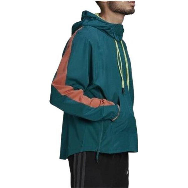 Толстовка Adidas Coupe-vent Summer Aeroready Windbreaker 'Green', зеленый — фото 3