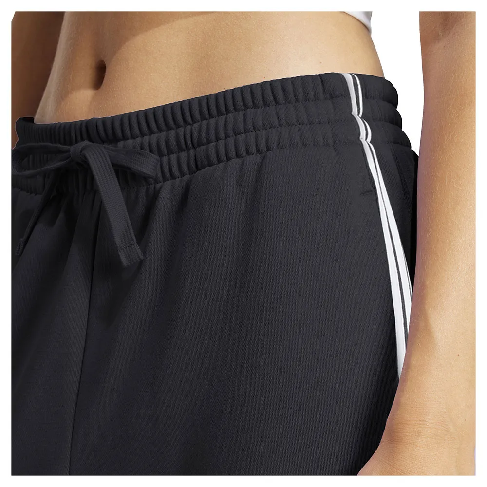 Джоггеры adidas Essentials 3 Stripes French Terry Cuffed, фиолетовый — фото 2