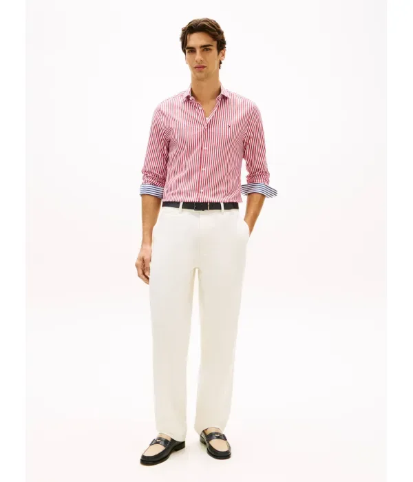 Рубашка slim fit Tommy Hilfiger, красный — фото 2