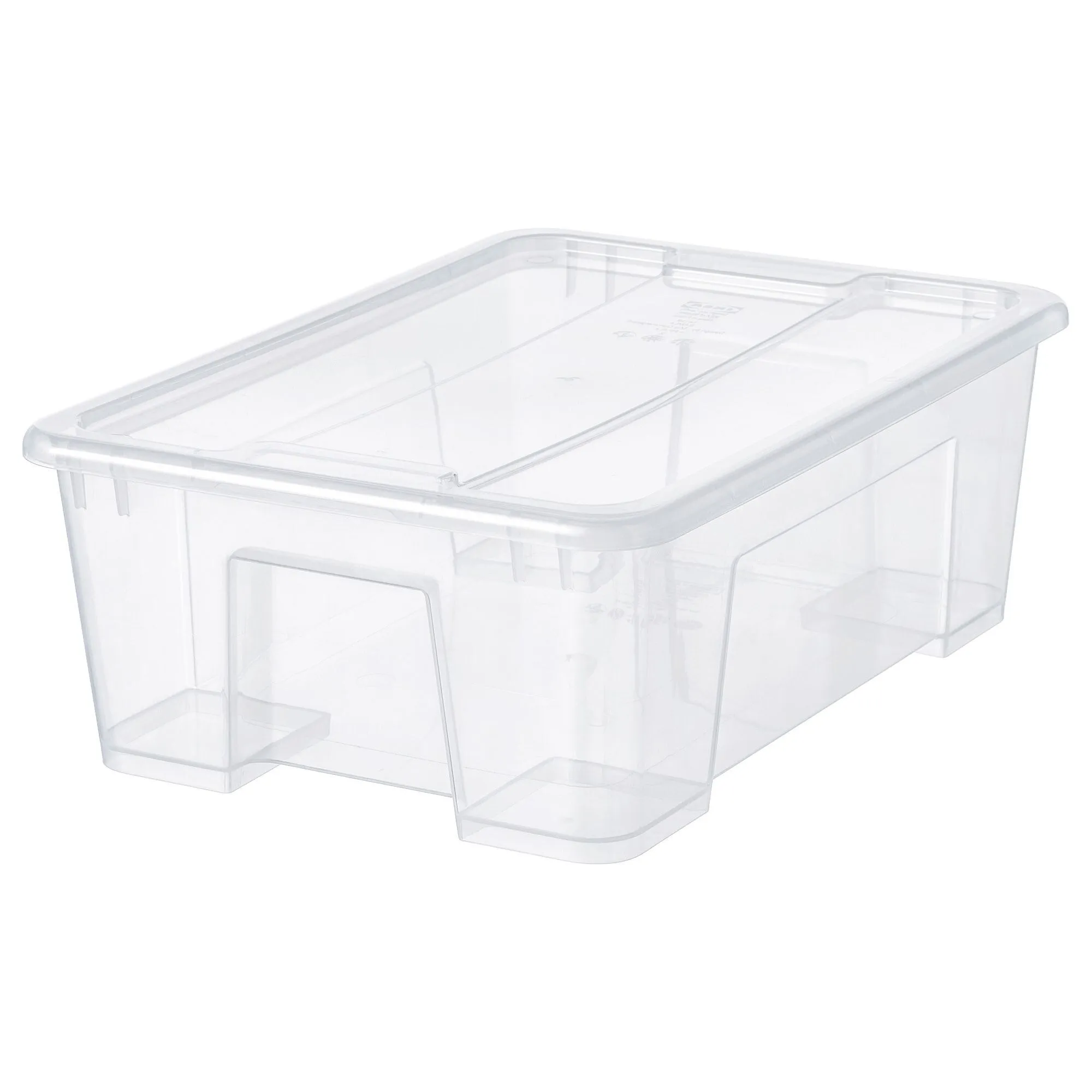 

Коробка с крышкой, прозрачная, 39x28x14 см/11 л SAMLA IKEA