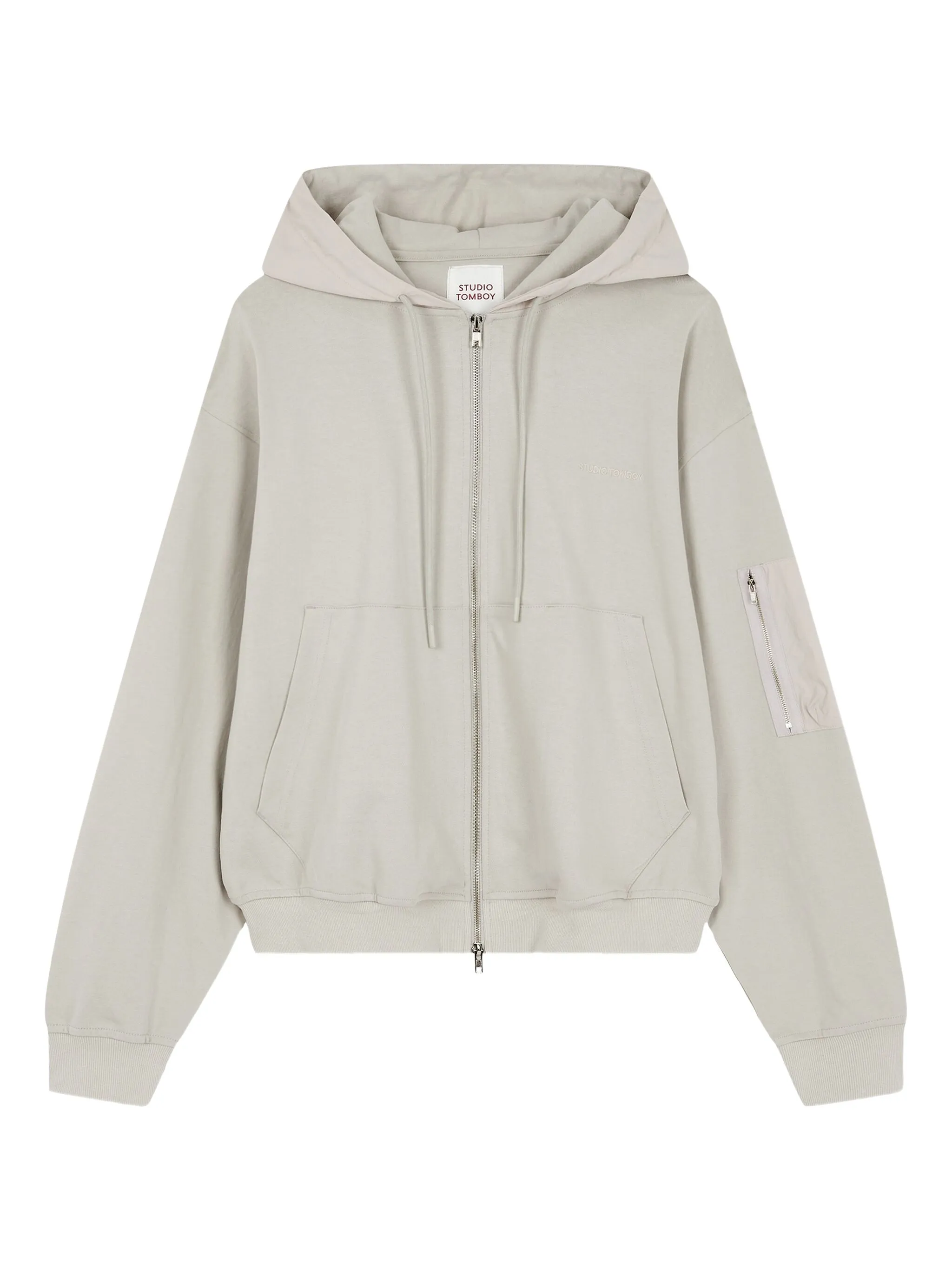 

Худи на молнии Tomboy, серый
