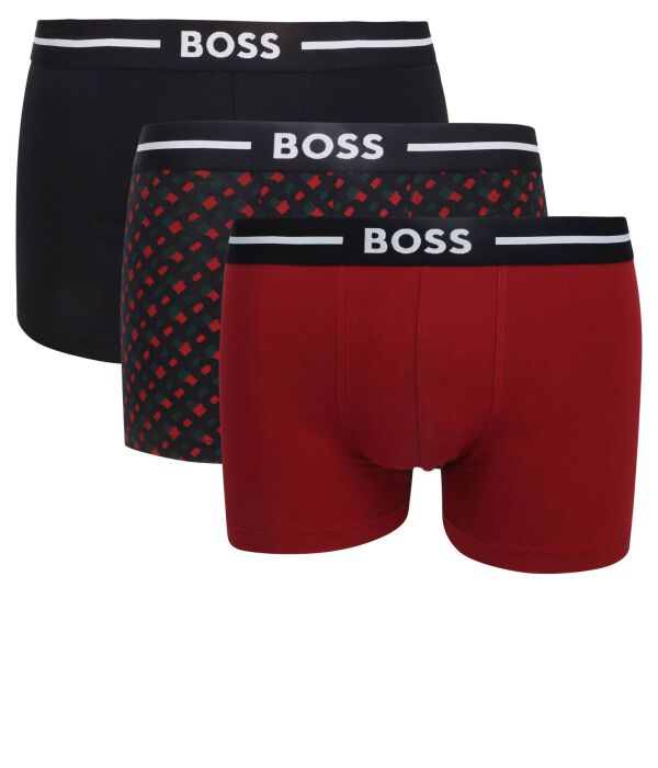 

Трусы 3 шт. Boss, красный