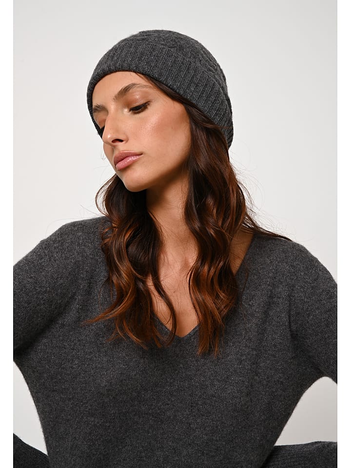 

Шапка AUTHENTIC CASHMERE, антрацит