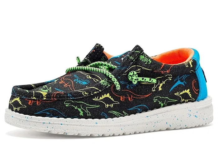 Кеды Wally Print Hey Dude Kids, Black/Neon Multi