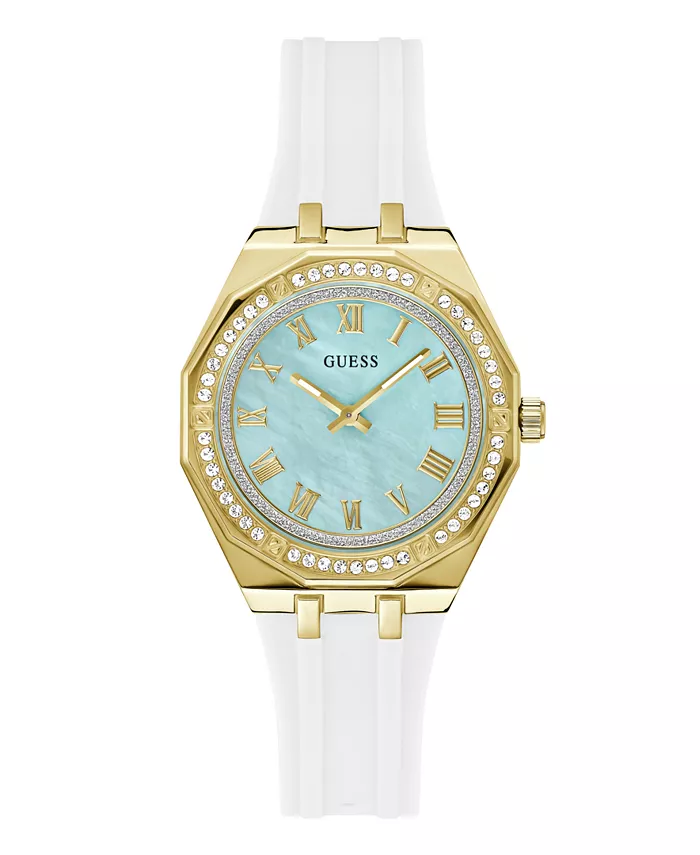 

Женские аналоговые белые силиконовые часы, 36 мм GUESS