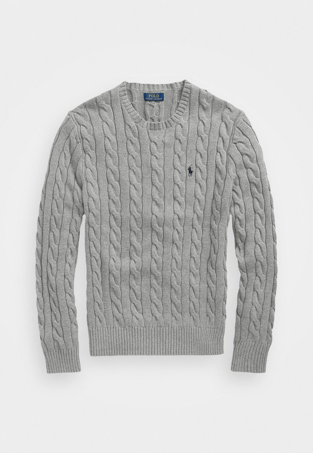 Свитер DRIVER LONG SLEEVE Polo Ralph Lauren, палевый, серый вереск — фото 4