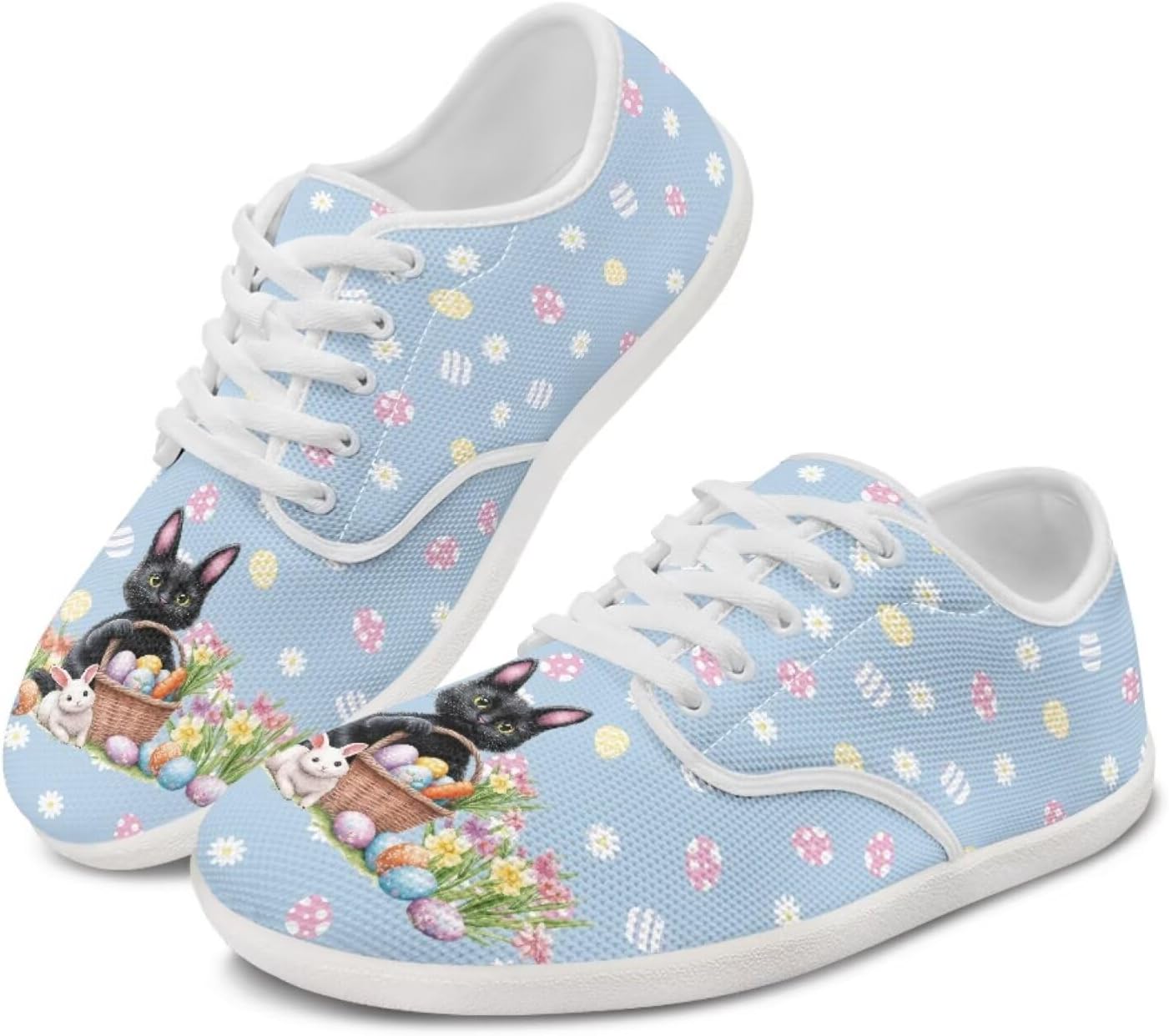 

Женские кроссовки-лоферы с ушками кролика, шнуровка, низкие, для бега, ходьбы и вождения Ecaestolph, синий/желтый/розовый