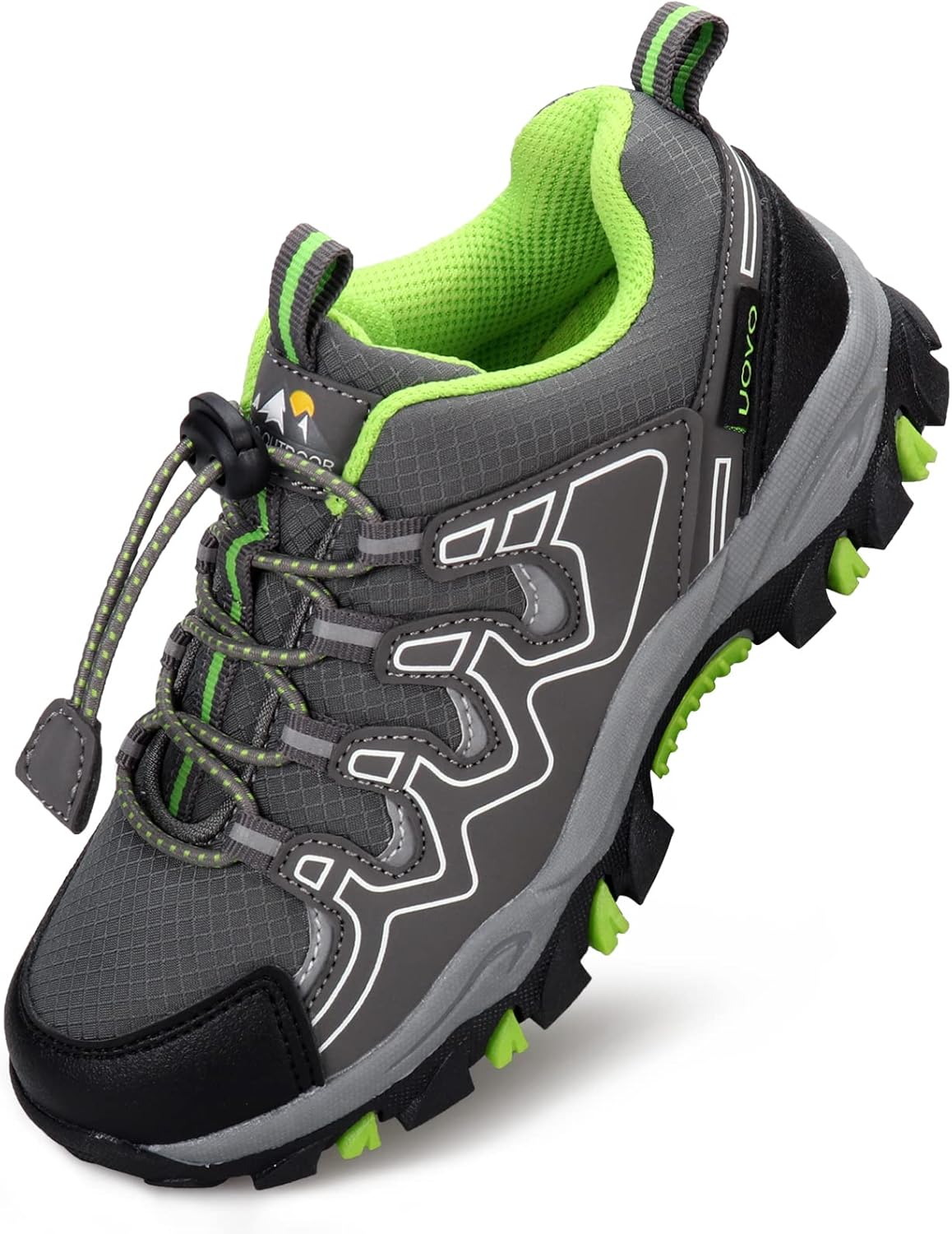 

Водонепроницаемые, противоскользящие кроссовки для походов и бега для мальчиков и девочек (для детей младшего и старшего возраста) Eggseed, зеленый