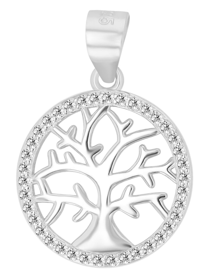 

Adeliás Женский кулон - кулон «Древо жизни» из серебра 925 пробы с кубическим цирконием в серебряной оправе