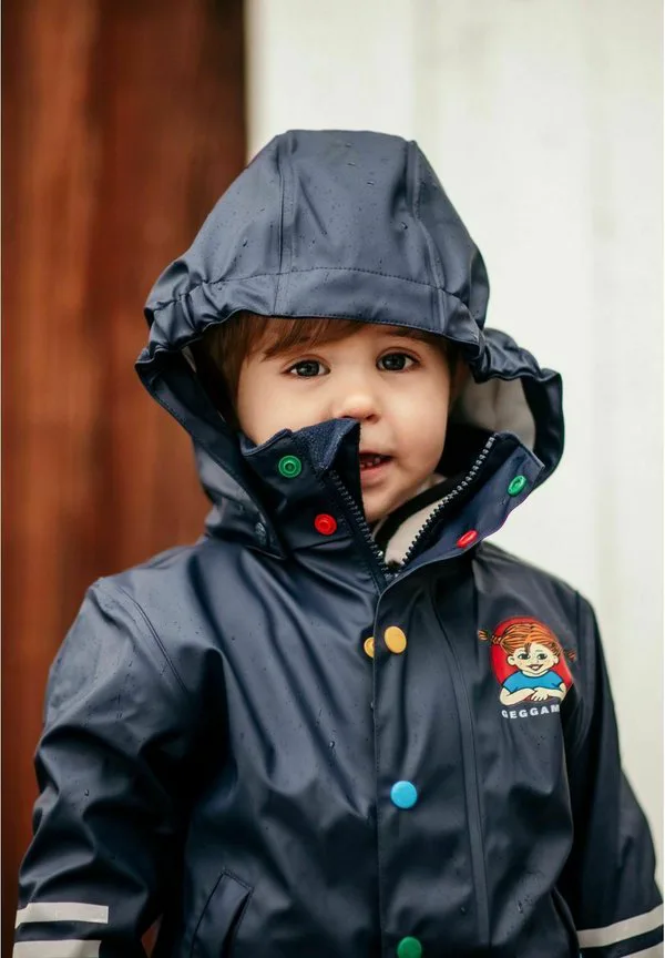 Водонепроницаемая куртка пиппи длинныйчулок Geggamoja, Dark Blue