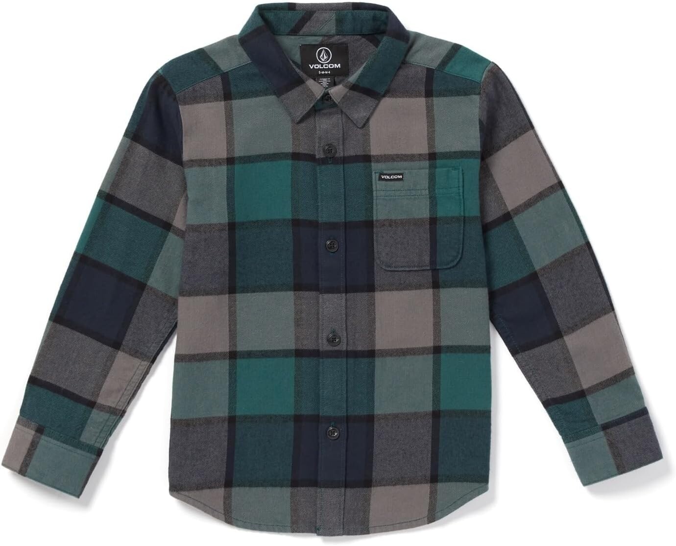 

Рубашка Volcom Kids Caden Plaid, темно-синий