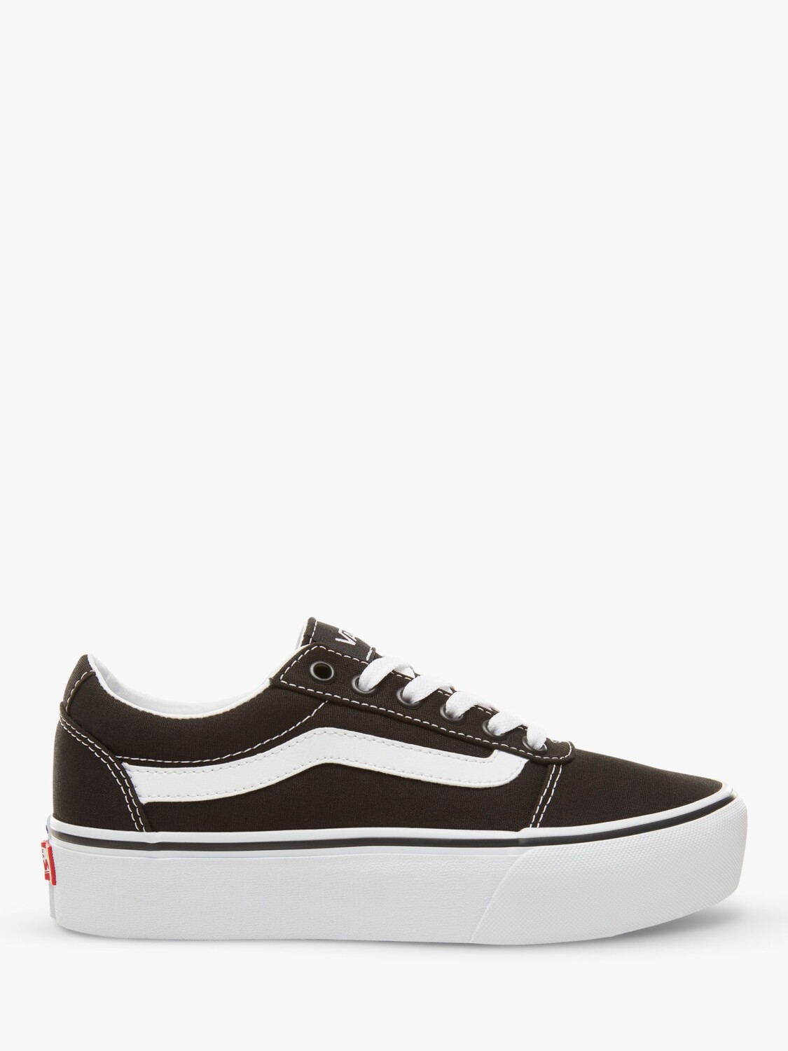 Кроссовки на платформе со шнуровкой Vans Ward, черные