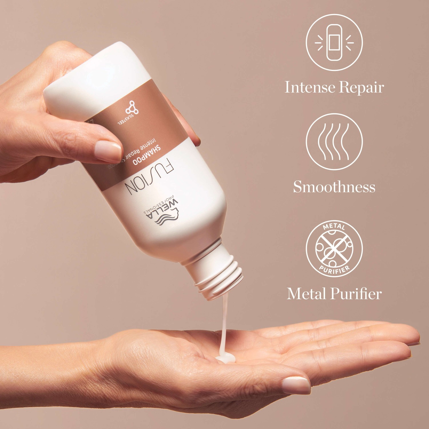Шампунь fusion intense repair Wella Professionals, объем 250 мл — фото 3
