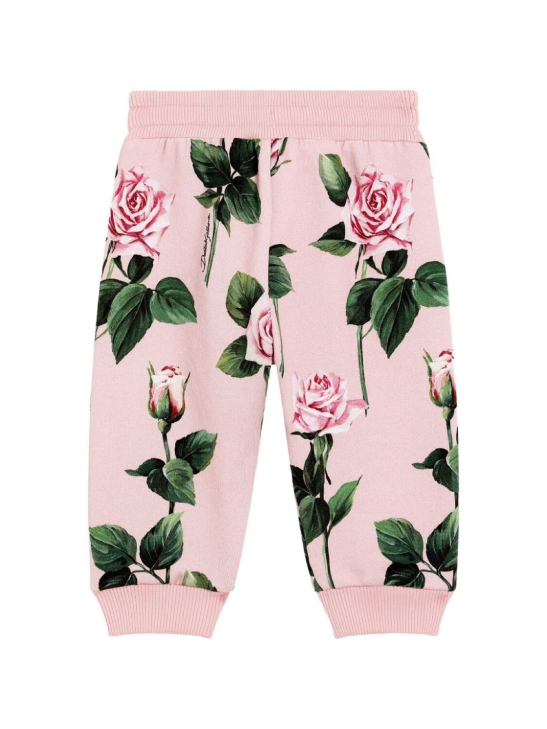 Dolce & Gabbana Kids брюки с цветочным принтом, розовый — фото 2
