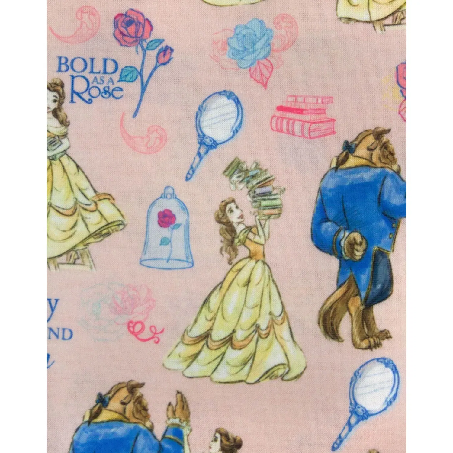 Детские леггинсы с принтом Disney Beauty and the Beast, Disney, розовый — фото 4