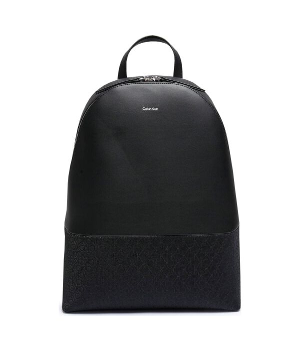 

Рюкзак женский Calvin Klein комбинированный с принтом из монограмм, черный