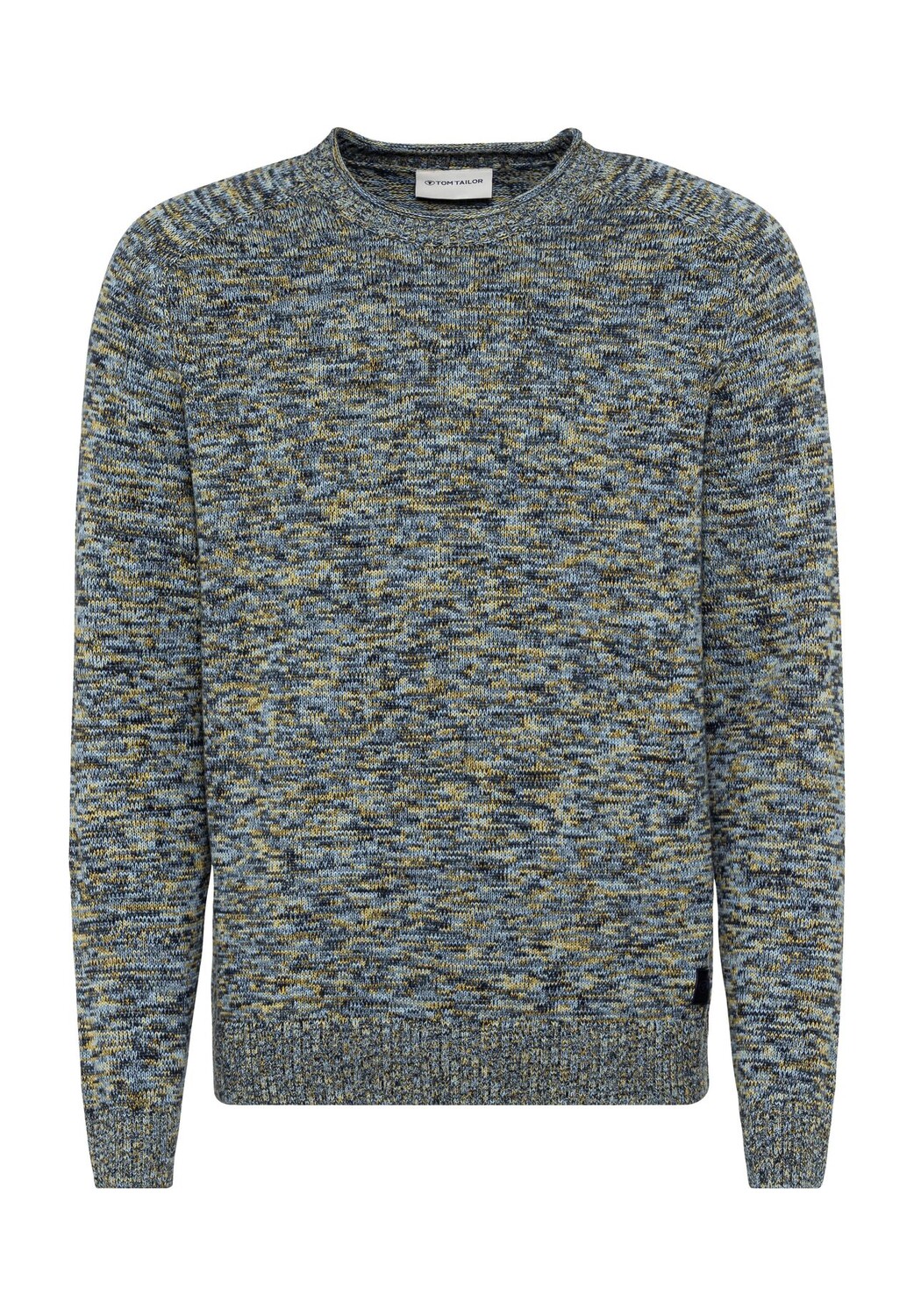 

Вязаный свитер, круглый вырез, ребристые манжеты, мужской TOM TAILOR, цвет Blue Multic