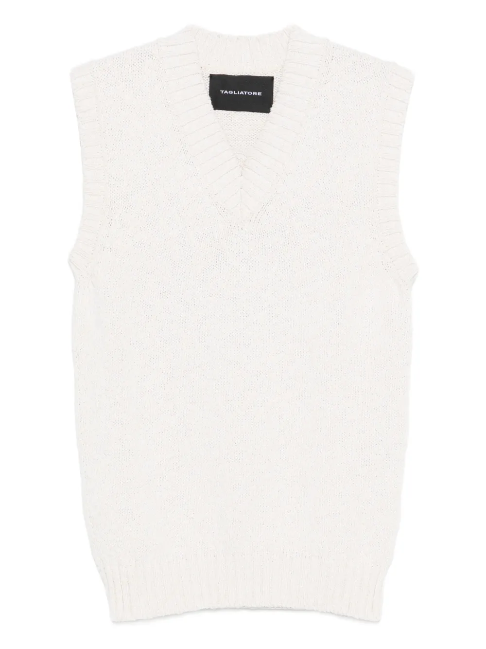 

Трикотажный жилет с V-образным вырезом Tagliatore, бежевый