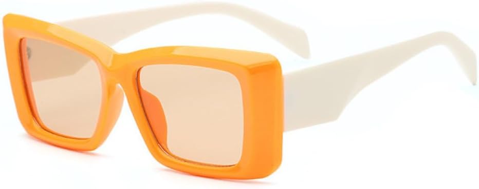 

Солнцезащитные очки прямоугольной формы для женщин, защита от УФ-излучения UV400, ретро-стиль, леопардовый принт, зеленый, синий, солнцезащитные очки для мужчин LANGSER, Orange