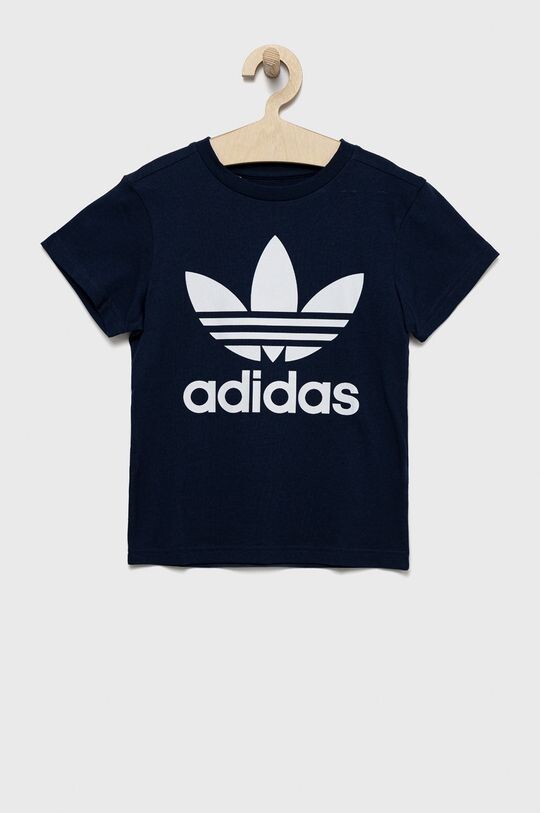 Хлопковая футболка для детей adidas Originals, темно-синий