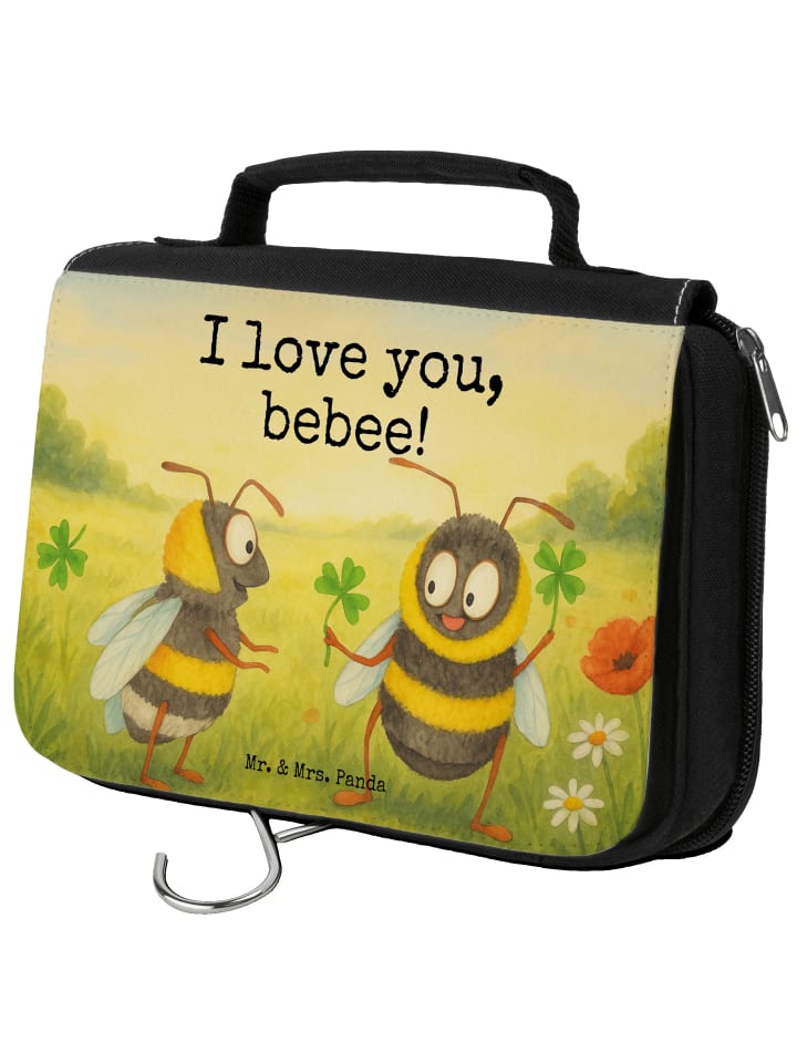 

Mr. & Mrs. Panda Косметичка с изображением пары пчел и надписью белого цвета