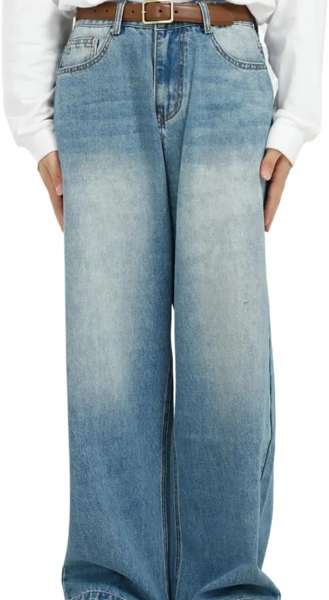 

Женские винтажные оверсайз джинсы Hippie Punk CYee