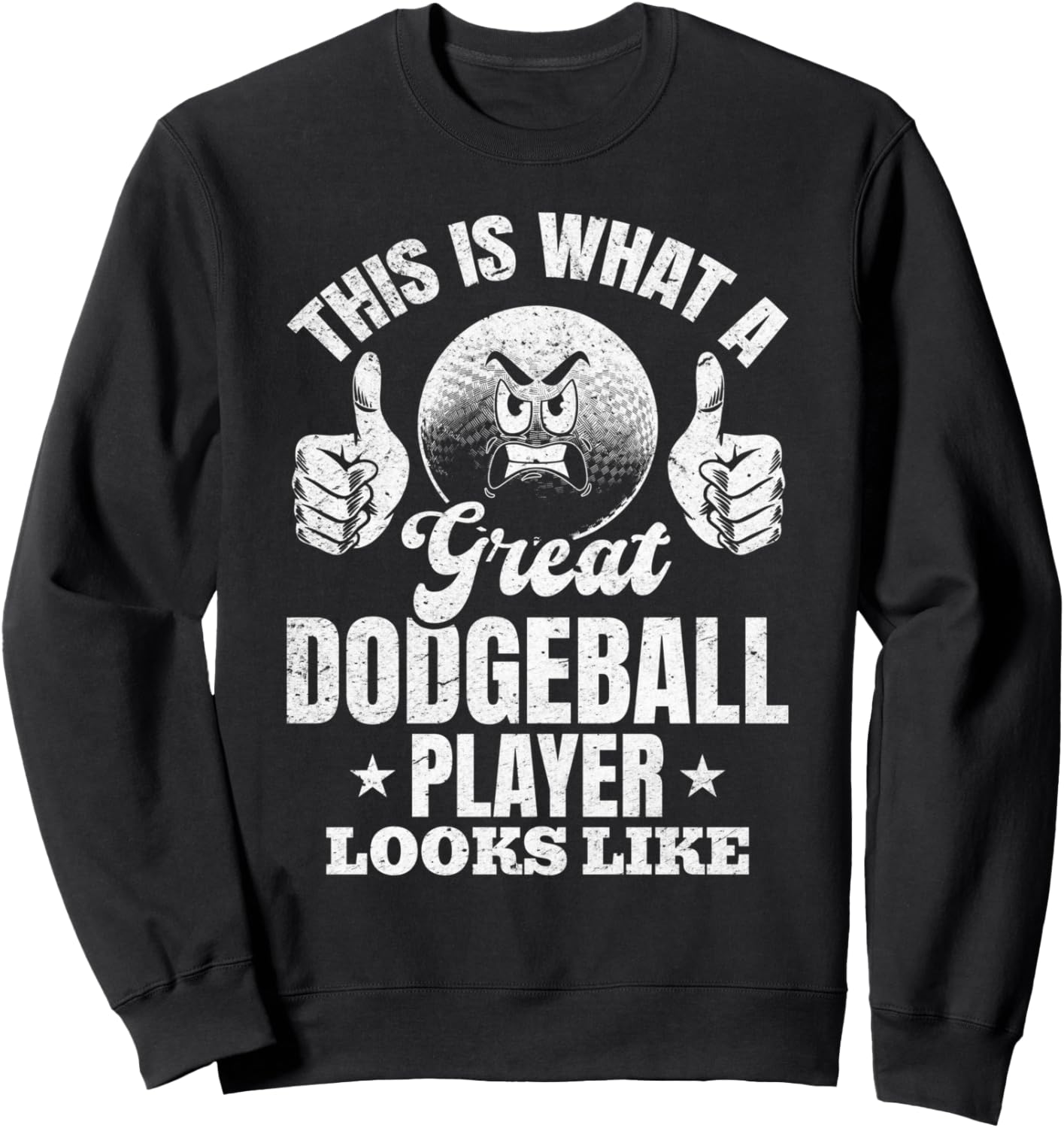 

Доджбол - вот как выглядит отличный игрок в доджбол (толстовка) Dodgeball Game Dodgeball Player, черный