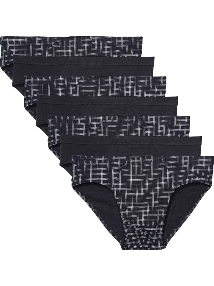 

REDBEST Хлопковые, трикотажные трусы, комплект из 7 штук, черные