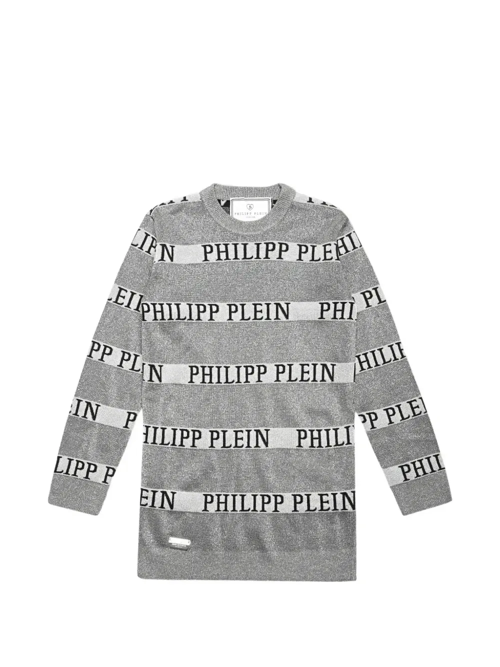 Вязаное платье Philipp Plein Junior, серый