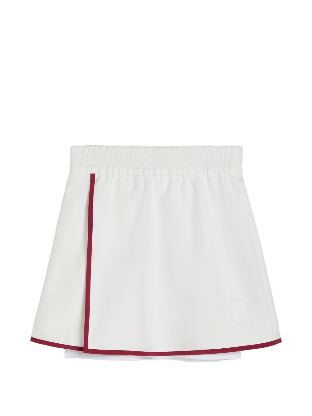 

Юбка с контрастной отделкой и логотипом Brunello Cucinelli Kids, белый