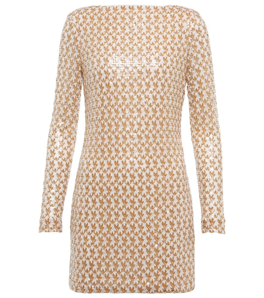 

Мини-платье с пайетками Missoni, Krg008n Mare White And