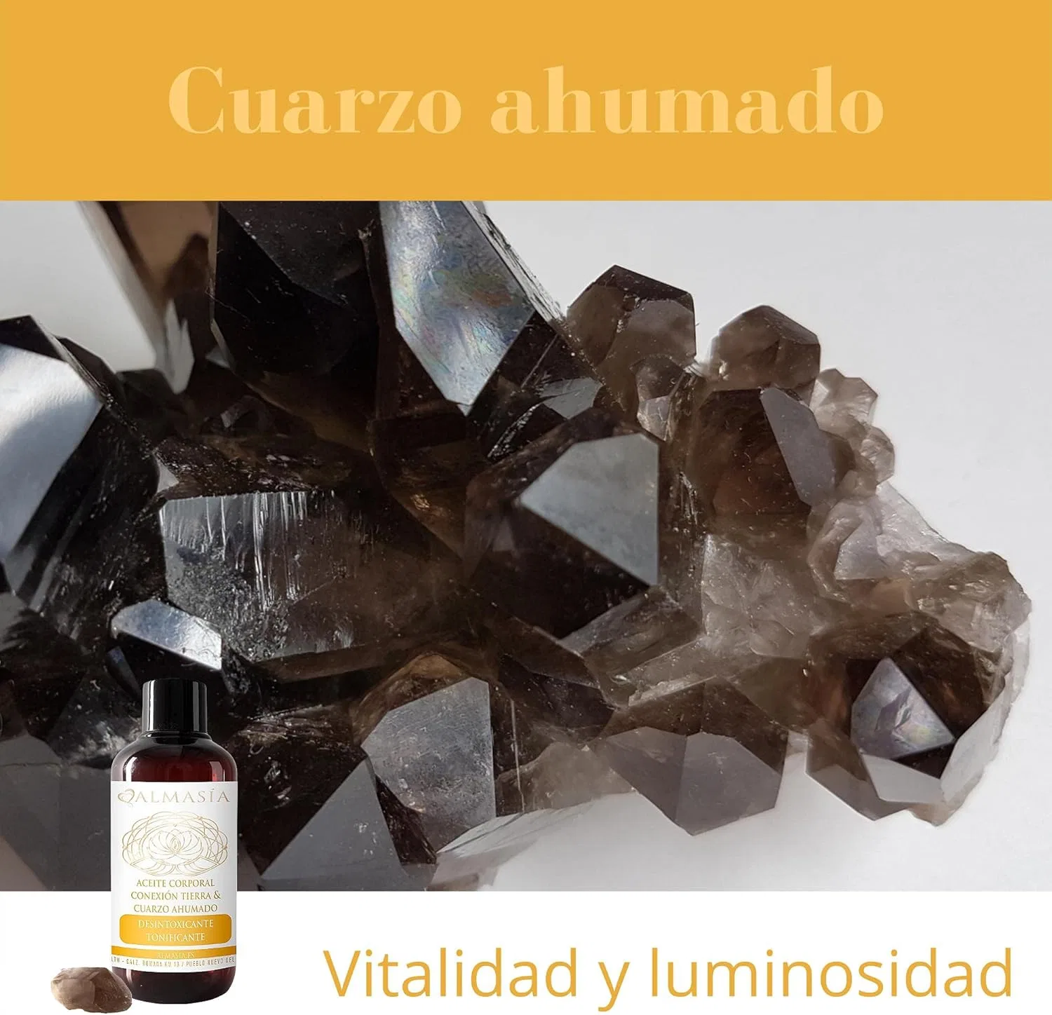 Масло для тела Earth Compound с Smoky Quartz, 200 мл, ALMASÍA — фото 3