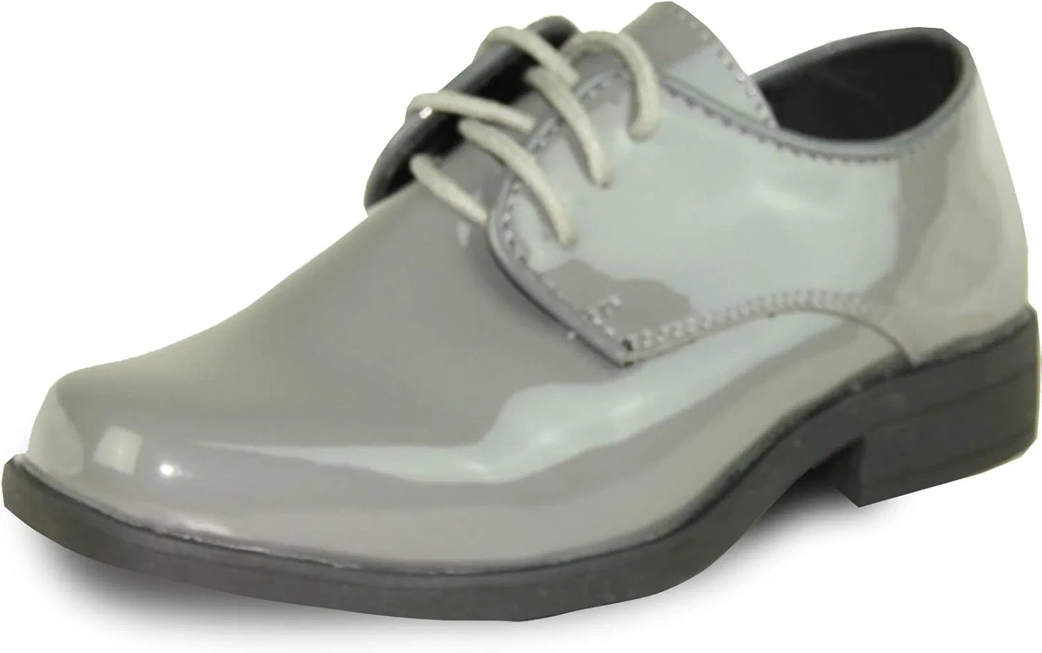 Детские туфли-оксфорды на шнуровке VANGELO, Grey Patent