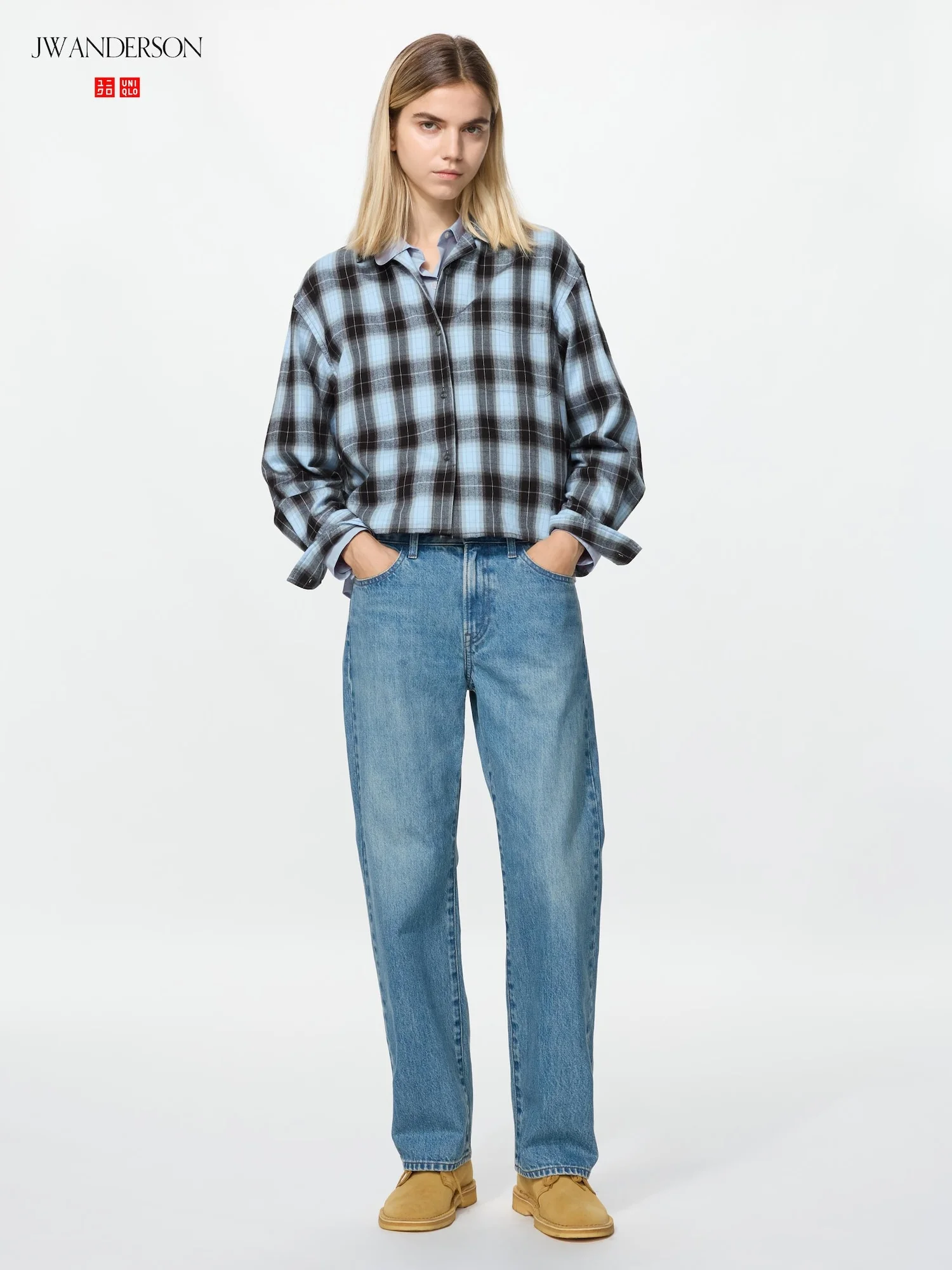 Джинсы Uniqlo x JW Anderson Straight, 65 синий — фото 2