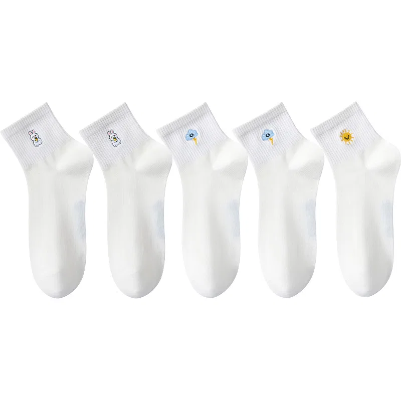Детские носки до середины икры, набор из 5 пар, Lightning 2 Pack+Rabbit 2 Pack+Sun 1 Pair, MIIOW