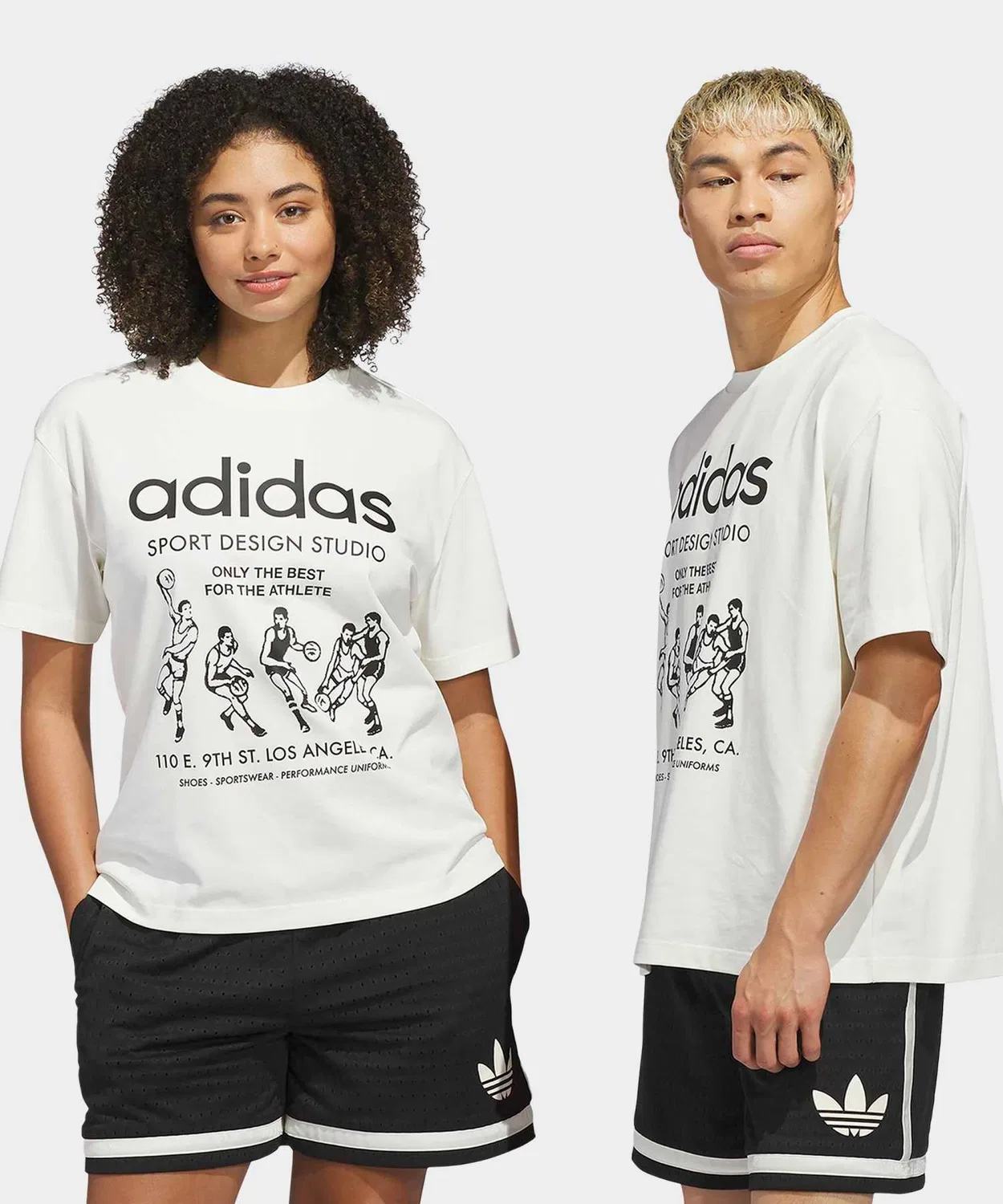 Футболка оверсайз с круглым вырезом Only The Best For The Athlete Adidas, Белый