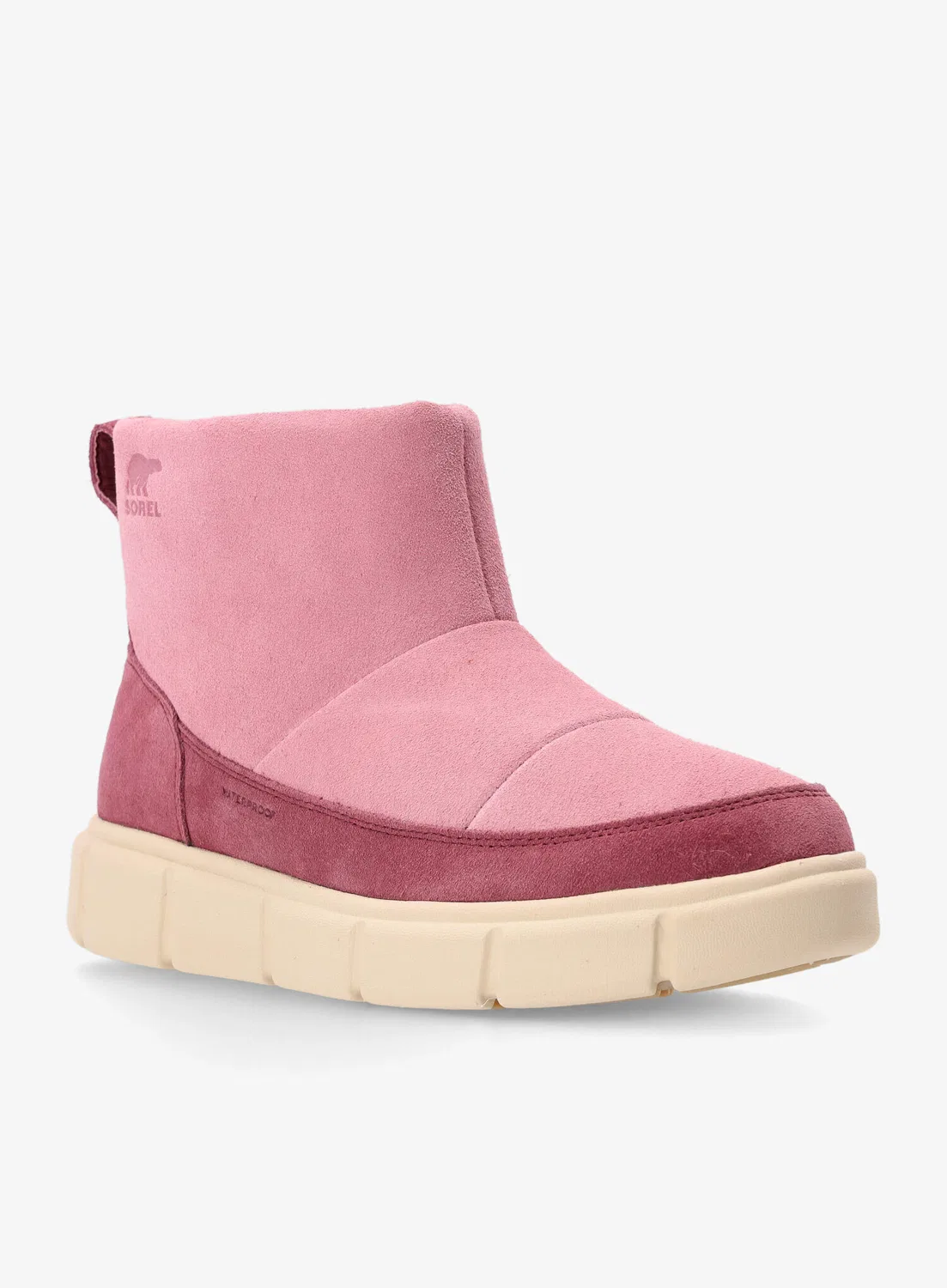 Детские снежные ботинки на шнуровке Sorel Explorer III Slip-On Sorel, Роза — фото 3