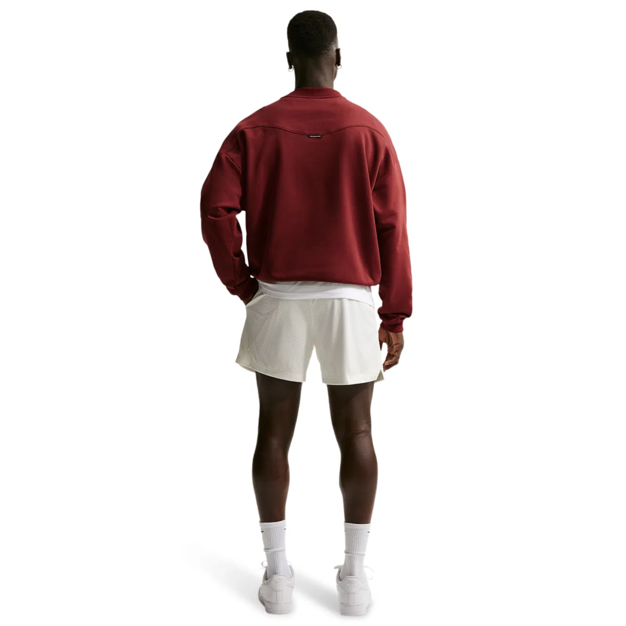 Мужские шорты из сетки с технологией Dri-FIT, Nike, Sail/Black/Pale Ivory — фото 4