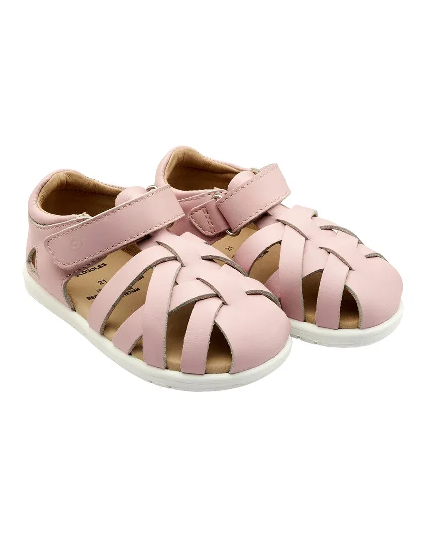 Детские сандалии кожаные с регулируемой застежкой Old Soles Open Air Leather Sandal, розовый