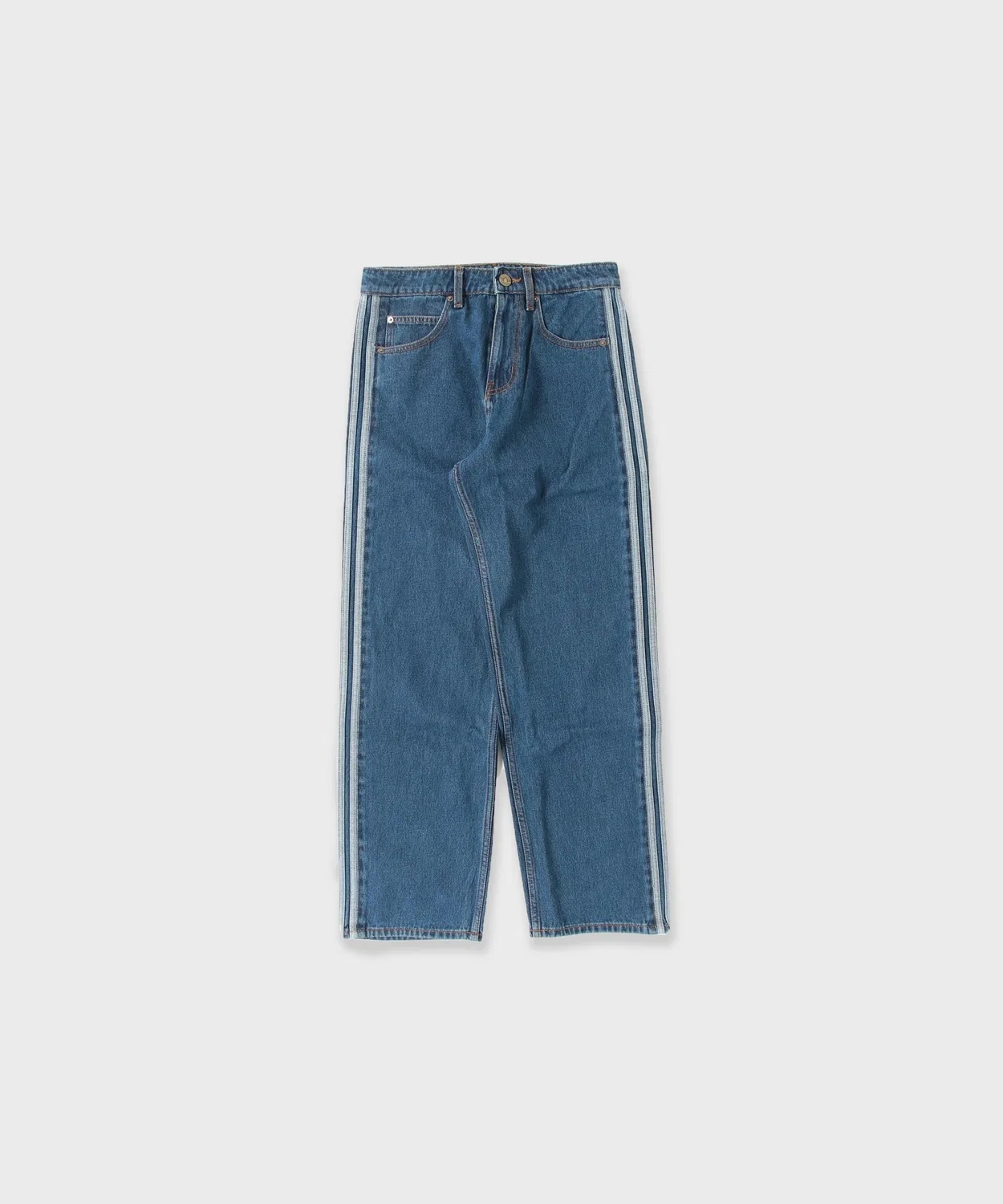 Мужские джинсовые брюки свободного кроя с принтом FIREBIRD ADICOLOR Adidas, Синий