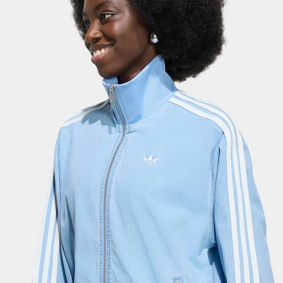 Женская джинсовая куртка Summer Glow Firebird adidas, Синий — фото 4