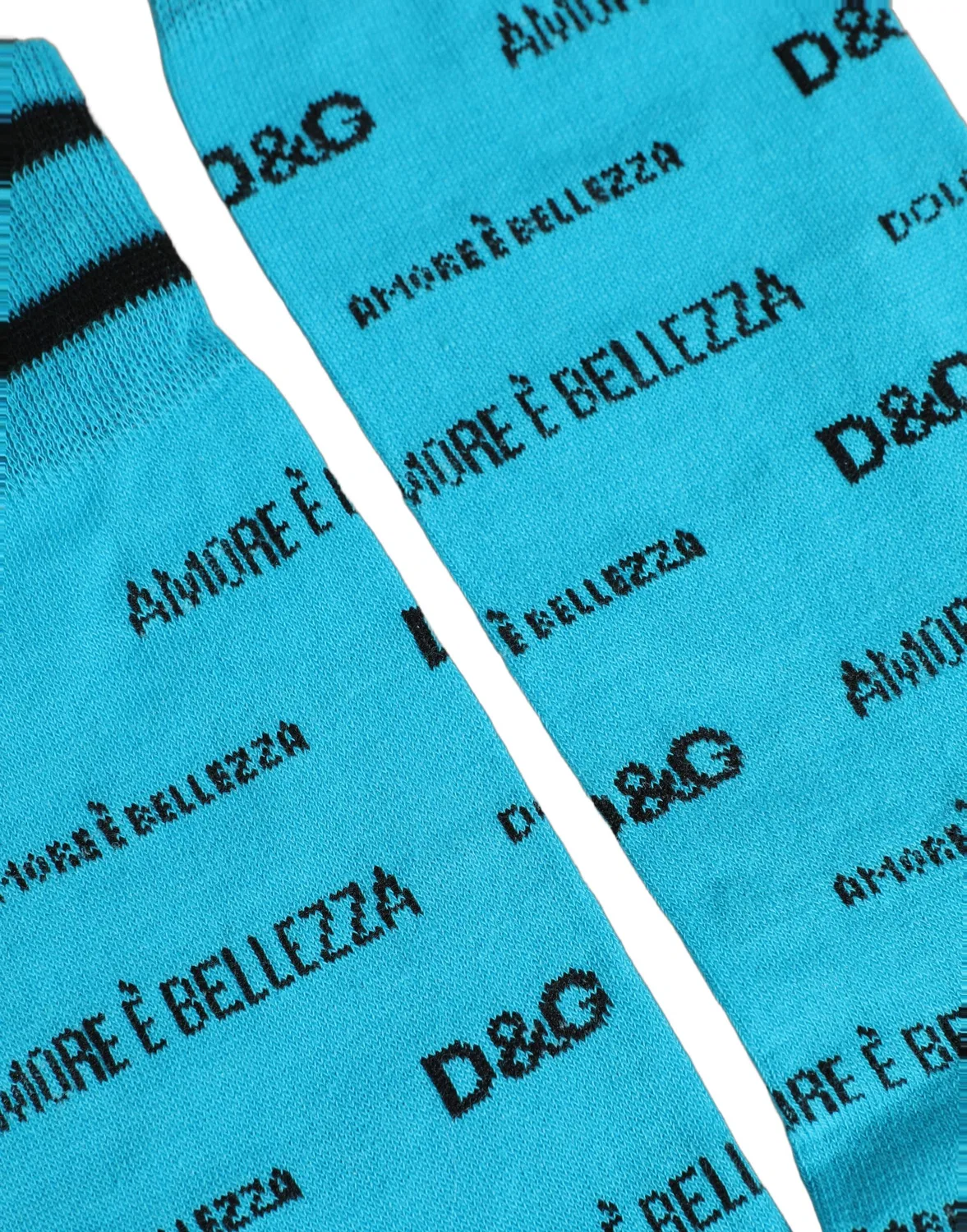 Женские носки с логотипом Mid Calf Dolce & Gabbana, Light Blue