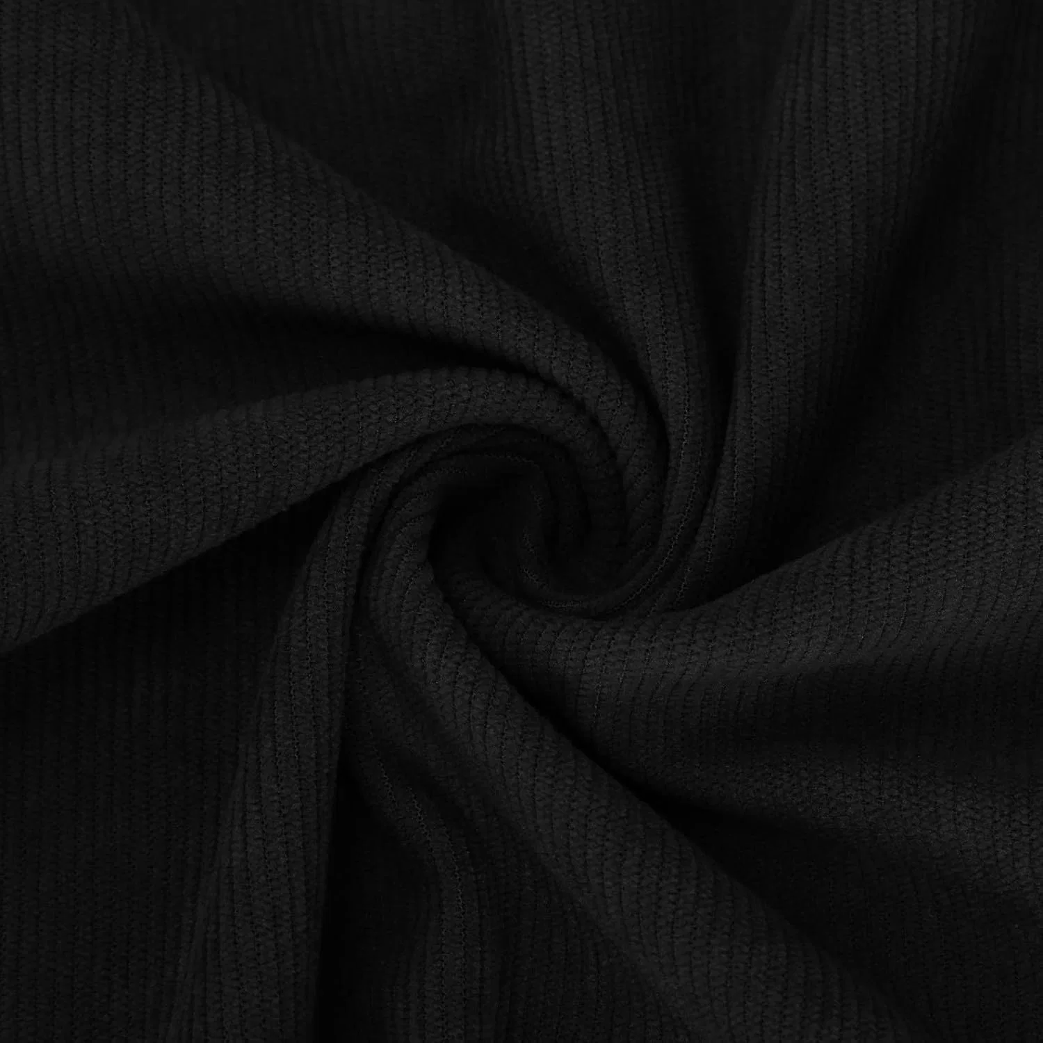 Мужская футболка из вельвета с длинным рукавом, Black — фото 2