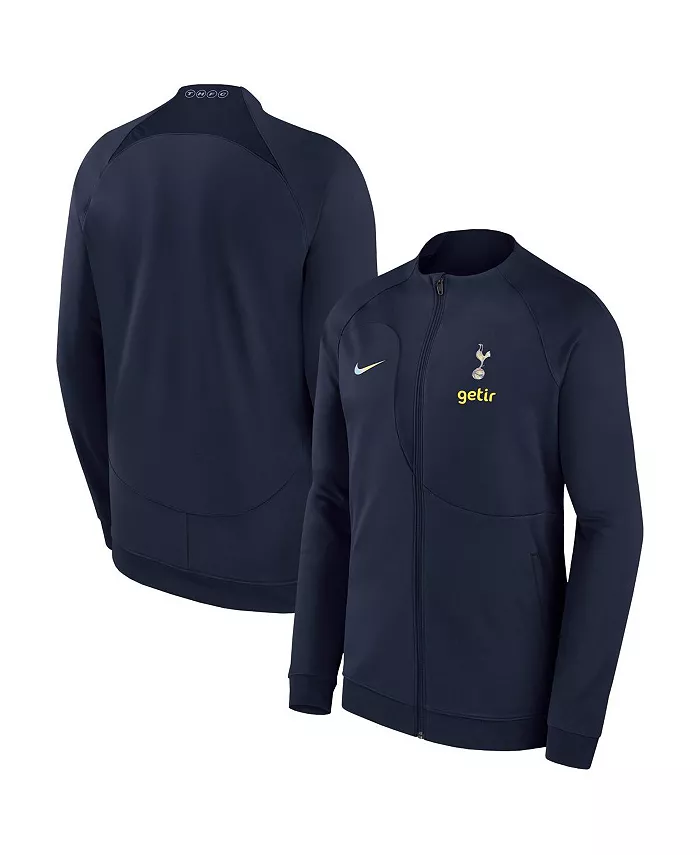 

Мужская синяя куртка Tottenham Hotspur 2023 Academy Pro Anthem Raglan Performance на молнии Nike